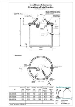 Betonzisterne Prato-Retention